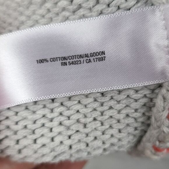 Old Navy Tribal Fair Isle Fringe Sleeve Pullover Knitted Sweater Gray Aztec XL - Picture 5 of 7